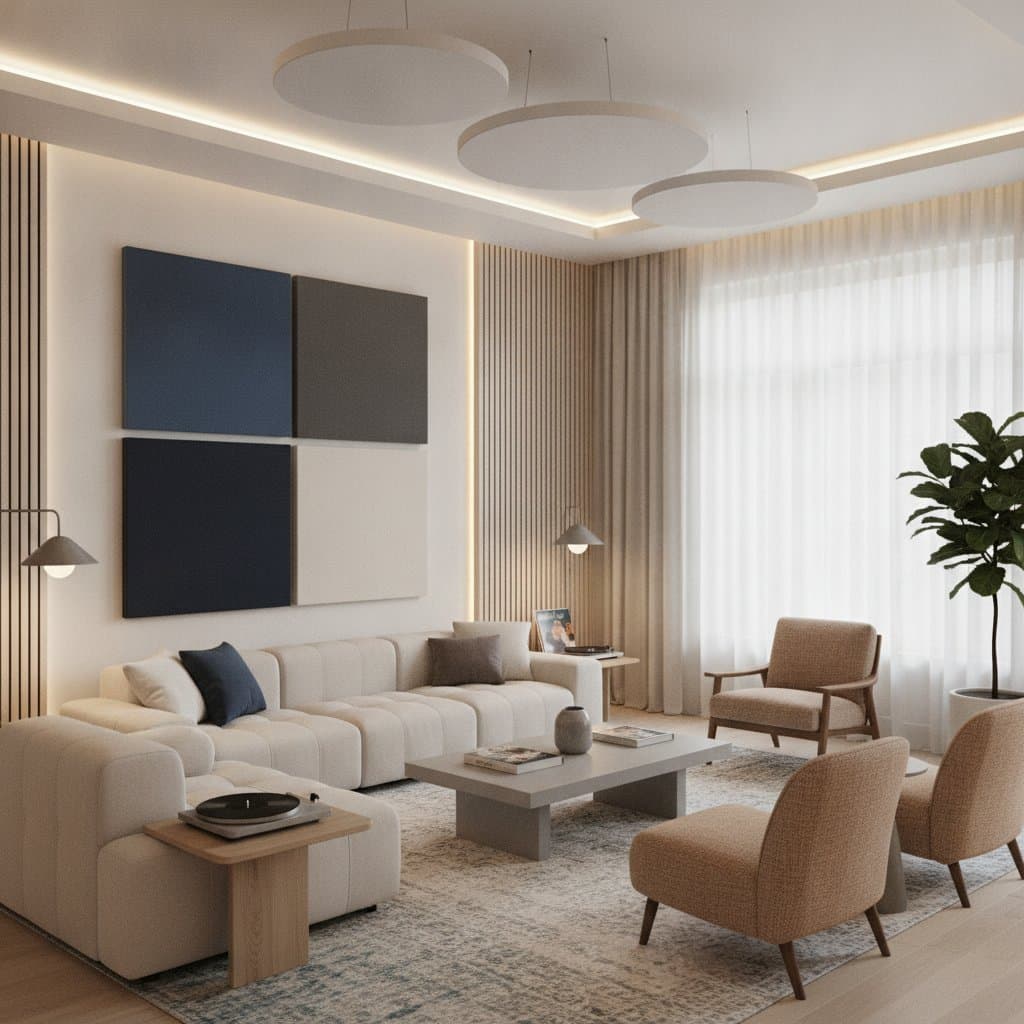 Featured image for Acoustic Panels Turn Living Rooms into Quiet Retreats