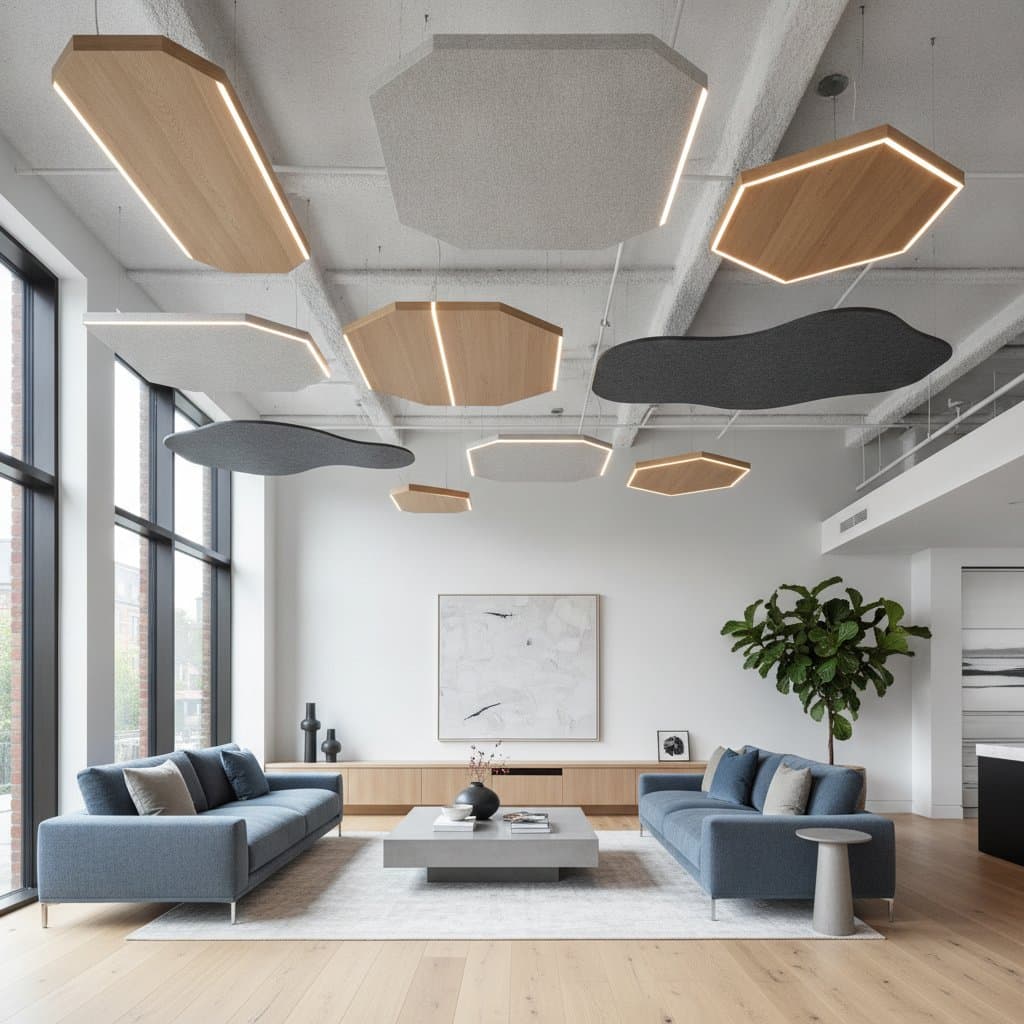 Featured image for Ceiling Clouds Turn Noise Control Into Design Feature