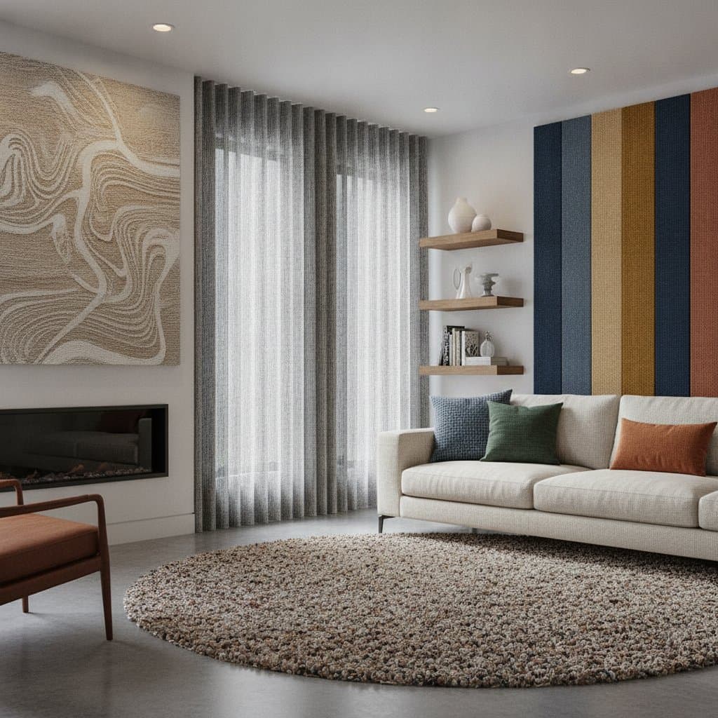 Featured image for Acoustic Textiles Calm Echo in Open Living Rooms