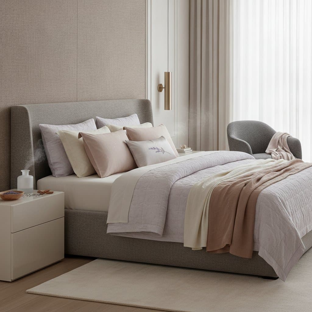 Featured image for Scent-Infused Fabrics Transform Bedrooms Into Sleep Havens