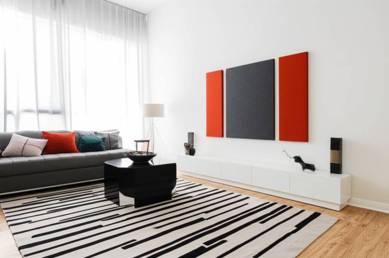 Featured image for Acoustic Panels Turn Sound Control Into Living Room Art