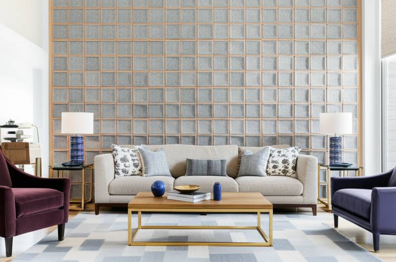 Featured image for Acoustic Panels Transform Loud Living Rooms Into Art