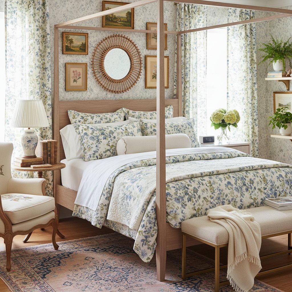 Featured image for Grandmillennial Style Brings Vintage Charm to Bedrooms