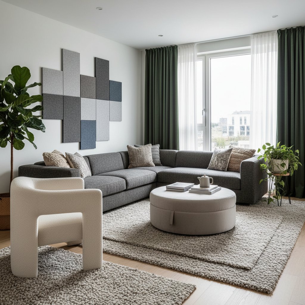 Featured image for Textiles That Absorb Echo and Calm Living Room Noise