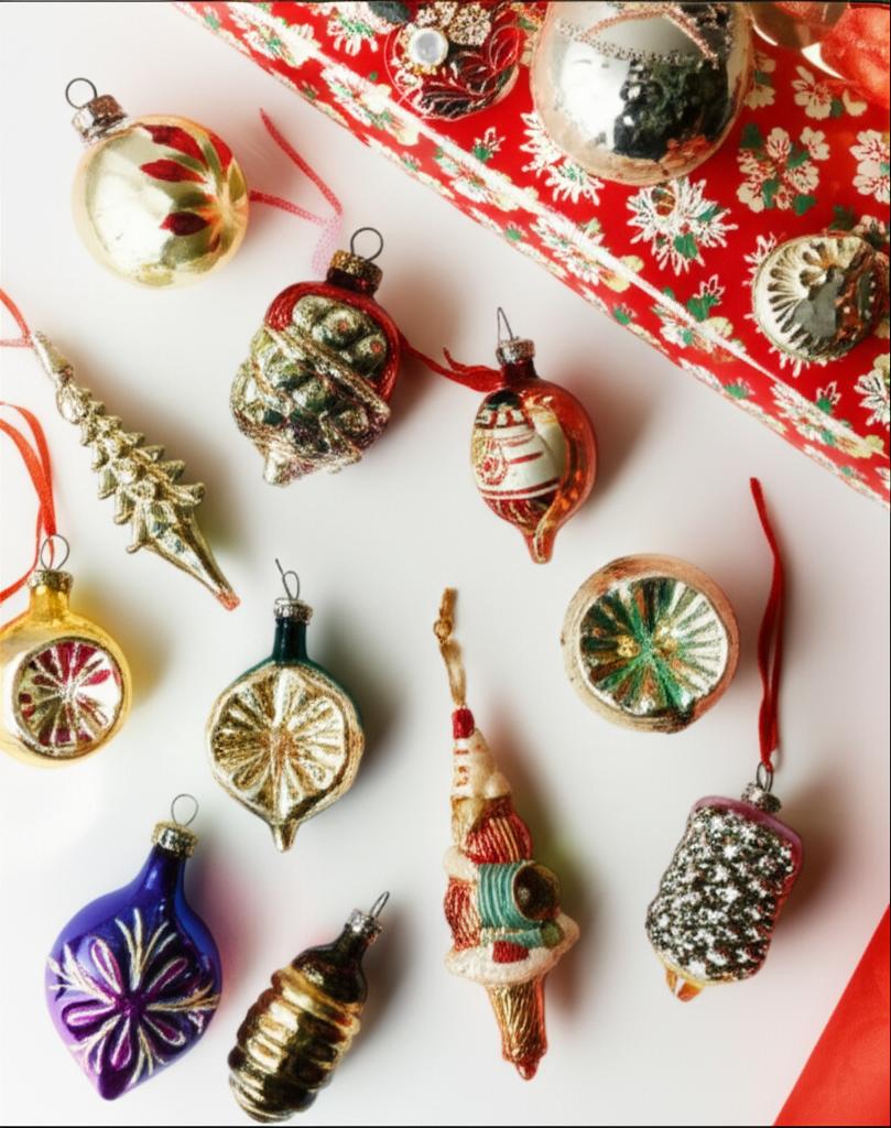 Featured image for Vintage Christmas Ornaments Beat Modern Store-Bought Decor
