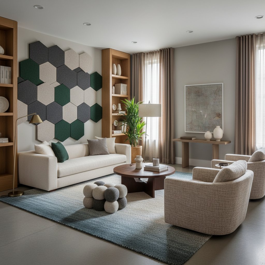 Featured image for Sound-Absorbing Decor Turns Chaos Into Calm Luxury